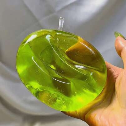 Glowing Transparent Apple Squeeze Toy Set – Cute Realistic Fruit Stress Relief Toys, Sensory Fidget Toys for Relaxation and Fun