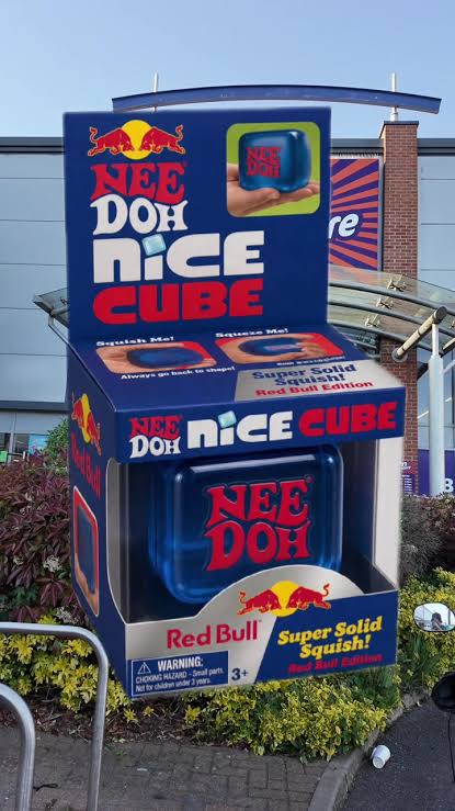 Red Bull Themed Sensory Squeeze Cube Needoh