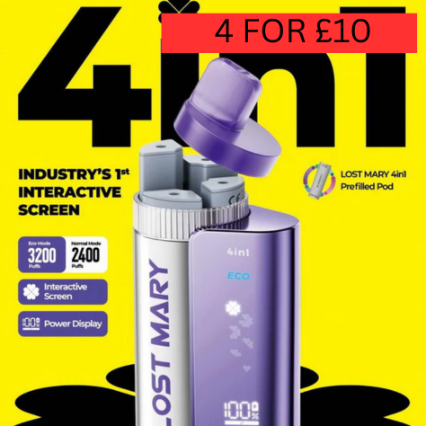 Lost Mary 4-in-1 Vape: The Ultimate Multi-Flavour Disposable Experience