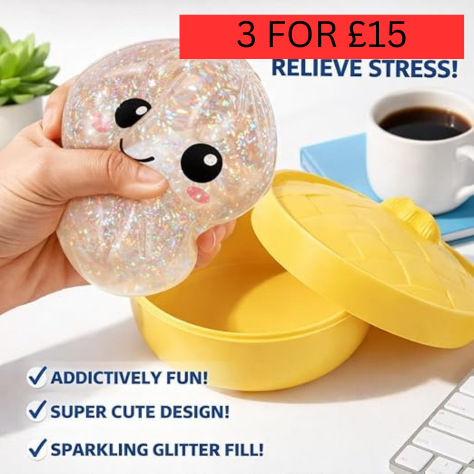Dumpling Squishies, Glitter Dumpling Squishy Box, Colourful Dumplings