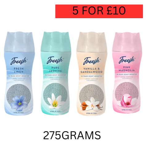 Scent Booster 275g – Long-Lasting Laundry Fragrance Fresh Linen /  Magnolia /  Jasmine /  Vanilla & Sandalwood