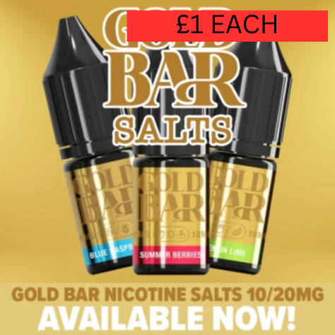 Premium Gold Bar Nic Salts | Smooth & Flavorful Nicotine Salt E-Liquid 10MG
