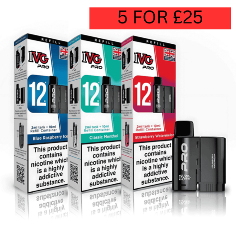 IVG 12 Pro Vape Pods – Compact, Powerful, & Easy to Use Pods