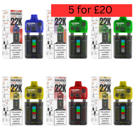 Relx Maxgo Pro 22k Prefilled Pod Vape Kit 18mg – High-Performance, Compact & Flavourful