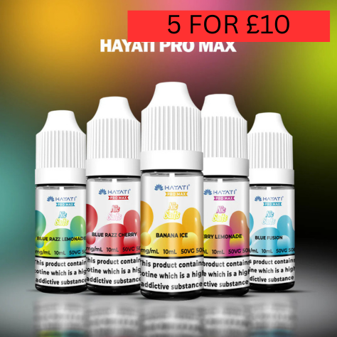 Hayati Pro Max 10ml Nic Salts – Smooth Nicotine Satisfaction | Premium Vape Juice 10MG