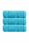 Cotton King Greek Key Hand Sheets – Pack of 3 (50 x 90 cm)