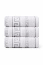 Cotton King Greek Key Hand Sheets – Pack of 3 (50 x 90 cm)