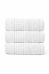 Cotton King Greek Key Hand Sheets – Pack of 3 (50 x 90 cm)