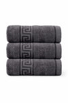 Cotton King Greek Key Hand Sheets – Pack of 3 (50 x 90 cm)