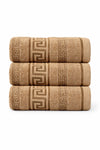 Cotton King Greek Key Hand Sheets – Pack of 3 (50 x 90 cm)