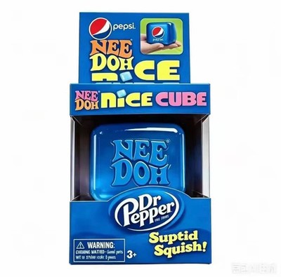 New Soda Color Cube Stress Relief Toy – Pepsi-Inspired Soft Squish Toy